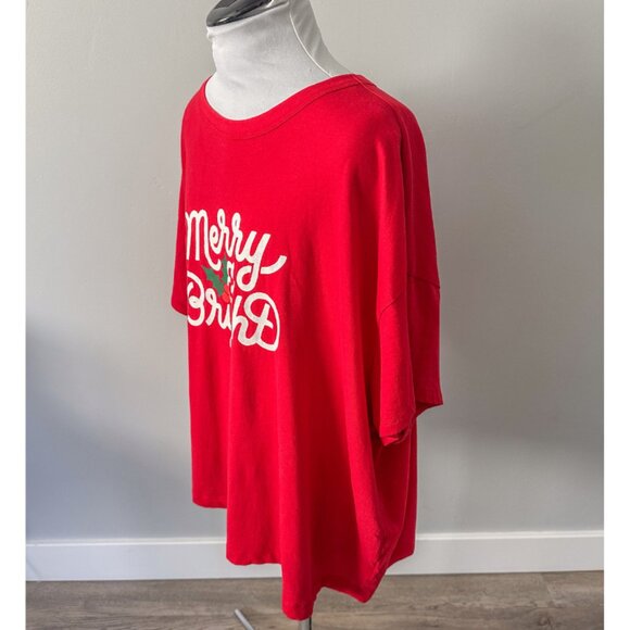 Old Navy Merry and Bright Christmas Tee - Size 3X - Picture 6 of 8